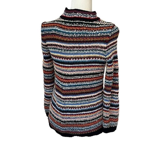 Loft Colorful Striped Sweater. Mock Turtleneck. Sz Small. Great Condition!! - Picture 5 of 12
